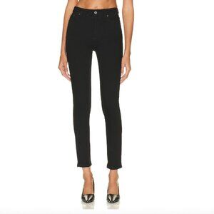 Acne Studios Needle 26/32 High Waist Slim Leg Slim from Knee Black Jeans
